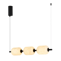 Фото #1 товара Светильник SP-CARAMELA-HANG-L720-12W Warm2700 (BK, 360 deg, 230V) (Arlight, IP20, Натуральный шелк, 3 года)