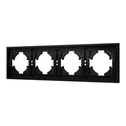 Фото #1 товара Рамка пластиковая FRM-TENDO-PL-4-BK (Arlight, Черный)