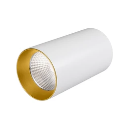 Фото #1 товара Светильник накладной SP-POLO-R85-1-15W Warm White 40deg (White, Gold Ring) (Arlight, IP20 Металл, 3 года)