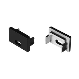 Фото #1 товара Заглушка SL-SLIM15-H10 BLACK с отверстием (Arlight, Пластик)