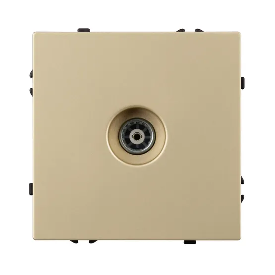 Фото #4 товара Механизм телевизионной розетки SCT-NOBE-MTV1-SFPL-GD (Arlight, Золотой песок)