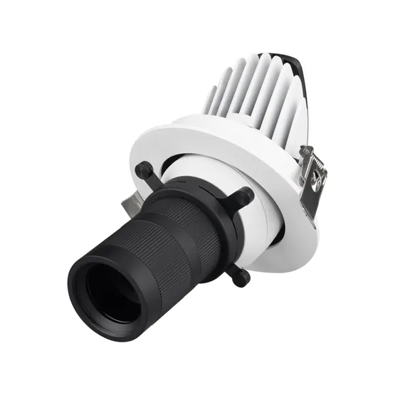 Фото #1 товара Светильник LGD-ARTIFACT-BUILT-FLAP-CROP-ZOOM-R90-12W Warm2700 (Черный, 20-35 deg, 230V) (Arlight, IP20 Металл, 5 лет)