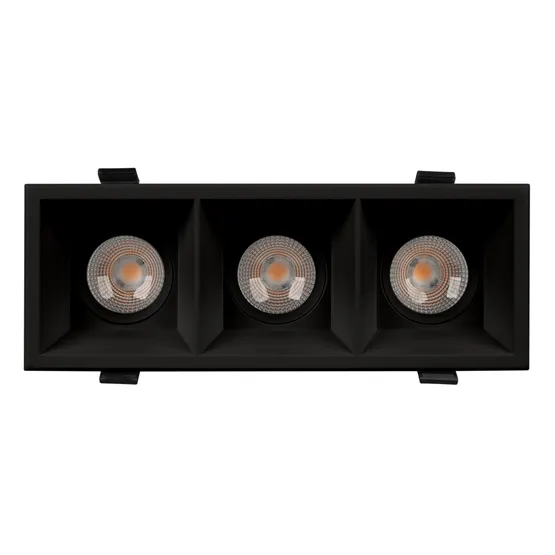 Фото #3 товара Светильник MS-FLOW-BUILT-S230x85-3x6W Warm3000 (BK, 15 deg, 230V) (Arlight, IP20 Металл, 5 лет)