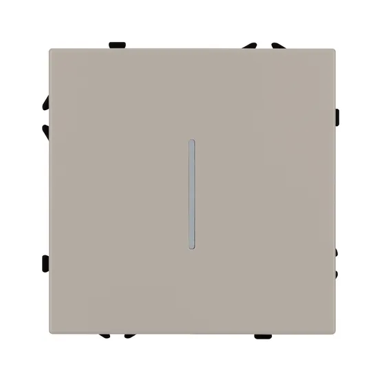 Фото #2 товара Механизм выключателя одноклавишный проходной LED SWT-NOBE-MKP1-SFPL-L-CA (230V, 10A) (Arlight, Кашемир)