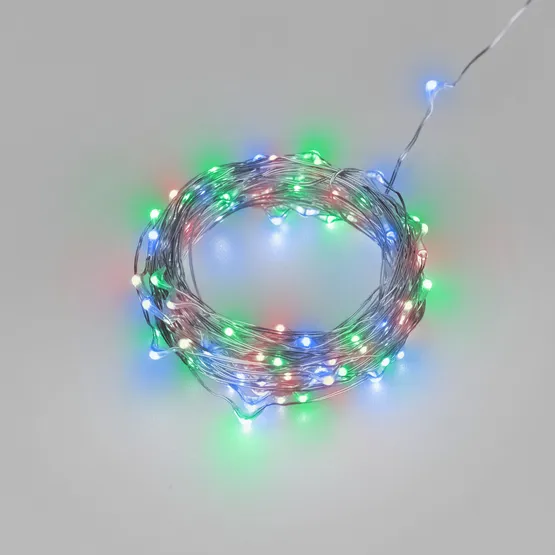Фото #1 товара Светодиодная гирлянда ARD-DEW-HOME-10000-CLEAR-100LED-LIVE RGB (5V, USB, ПДУ) (Ardecoled, IP20)