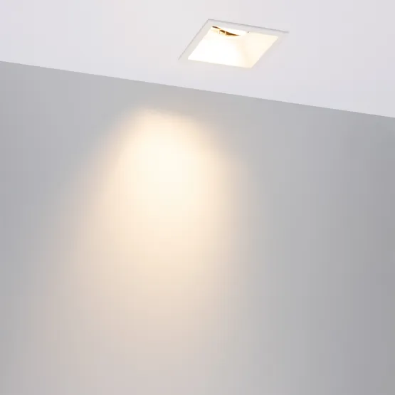 Фото #2 товара Светильник MS-FLOW-BUILT-S85x85-6W Warm3000 (WH, 15 deg, 230V) (Arlight, IP20 Металл, 5 лет)