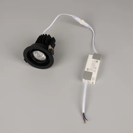 Фото #3 товара Светильник MS-VORTEX-BUILT-R90-12W Warm3000 (BK-BK, 40 deg, 230V) (Arlight, IP20 Металл, 5 лет)