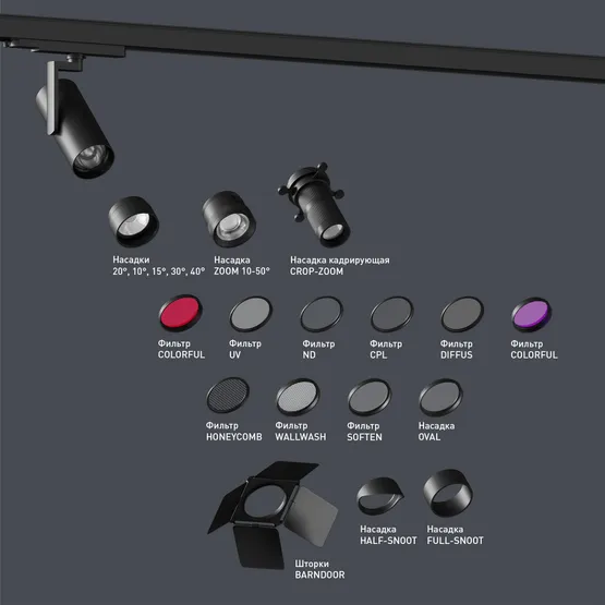 Фото #2 товара Фильтр LGD-ARTIFACT-CPL-LENS-R49 (WH) (Arlight, Металл)