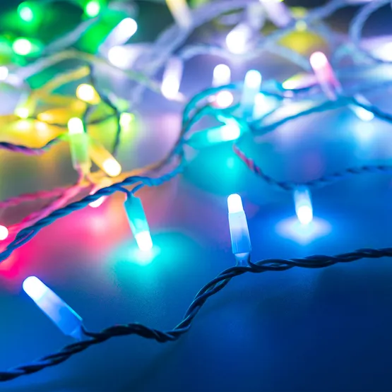 Фото #1 товара Светодиодная гирлянда ARD-STRING-CLASSIC-10000-WHITE-100LED-MILK-LIVE RGB-DMX (24V, 10W) (Ardecoled, IP65)