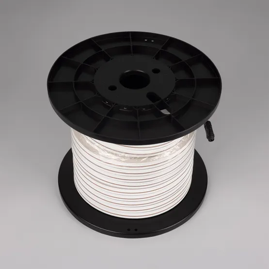 Фото #4 товара Светодиодная лента герметичная MOONLIGHT-PRO-SIDE-X320-12x17mm 48V Warm3000 (10 W/m, IP67, 30m, wire x2) (Arlight, Вывод боковой, 7 лет)