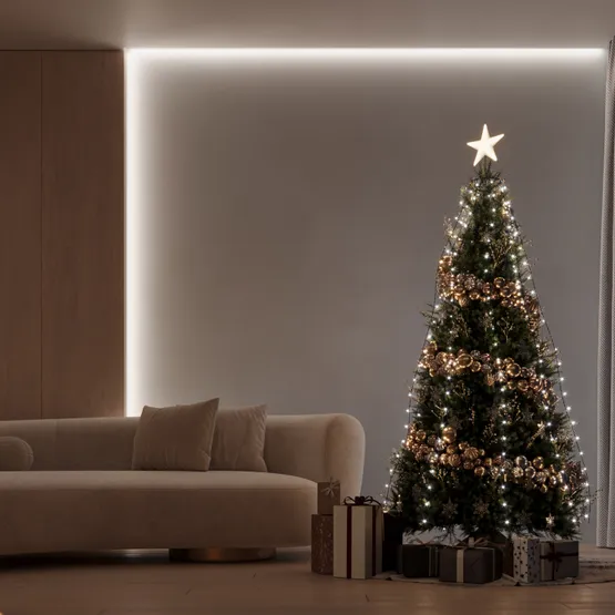 Фото #5 товара Светодиодная гирлянда Лучи Смарт ARD-GALA-CLASSIC-3000-BLACK-300LED Warm (230V, 4.7W, Tuya Wi-Fi) (Ardecoled, IP65)