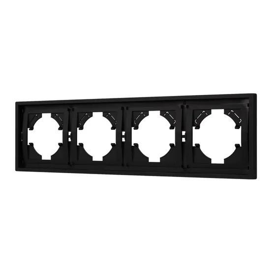 Фото #1 товара Рамка пластиковая FRM-TENDO-SFPL-4-BK (Arlight, -)