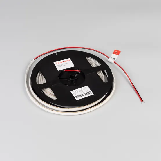 Фото #2 товара Светодиодная лента SOB-M288-10mm 24V Warm2400 (10 W/m, IP20, 5m) (Arlight, резка 1 светодиод)