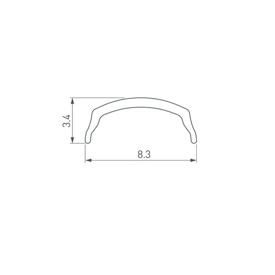 Фото #2 товара Экран ARH-BENT-W11-2000 BLACK (Arlight, Пластик)