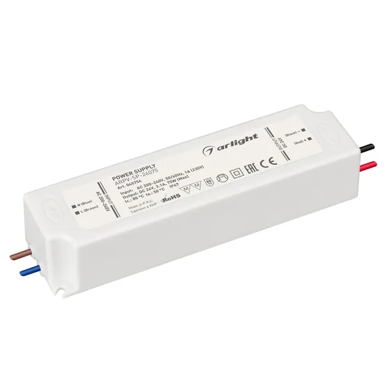 Фото товара Блок питания ARPV-SP-24075 (24V, 3.1A, 75W) (Arlight, IP67 Пластик, 5 лет)