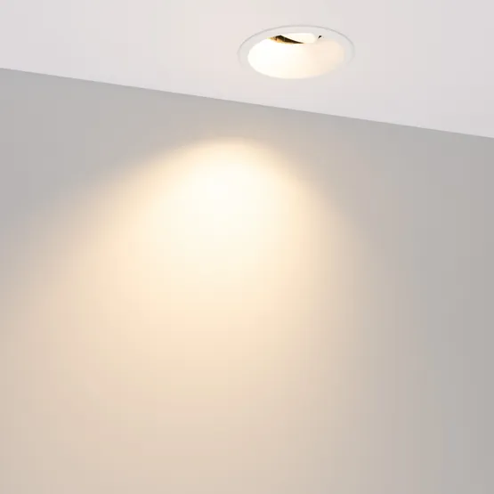 Фото #2 товара Светильник MS-FLOW-BUILT-R85-12W Warm3000 (WH, 55 deg, 230V) (Arlight, IP20 Металл, 5 лет)