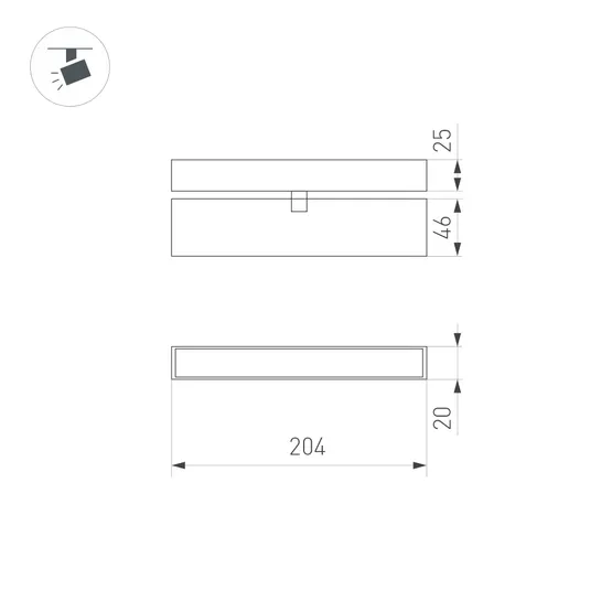 Фото #2 товара Светильник MAG-FLAT-FOLD-25-S200-6W Warm3000 (WH, 100 deg, 24V) (Arlight, IP20 Металл, 3 года)