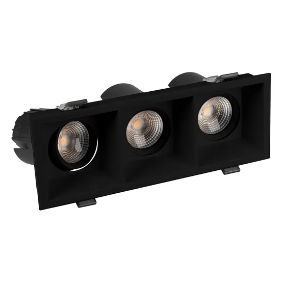 Фото #5 товара Светильник MS-FLOW-BUILT-S230x85-3x6W Warm3000 (BK, 15 deg, 230V) (Arlight, IP20 Металл, 5 лет)