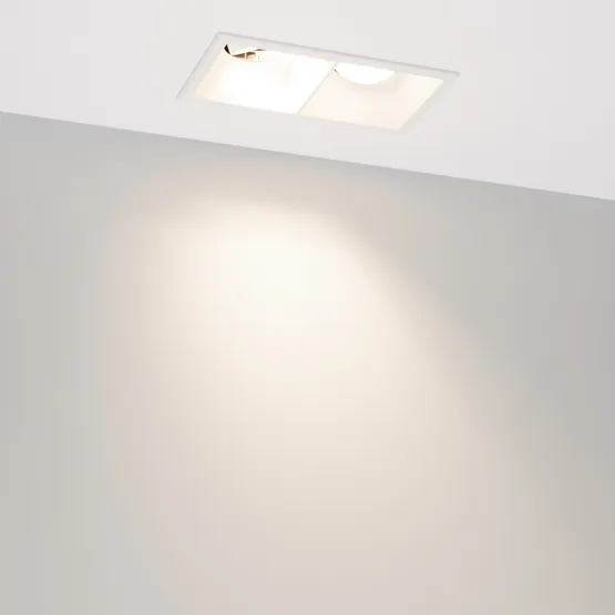 Фото #2 товара Светильник MS-FLOW-BUILT-S157x85-2x6W Day4000 (WH, 55 deg, 230V) (Arlight, IP20 Металл, 5 лет)