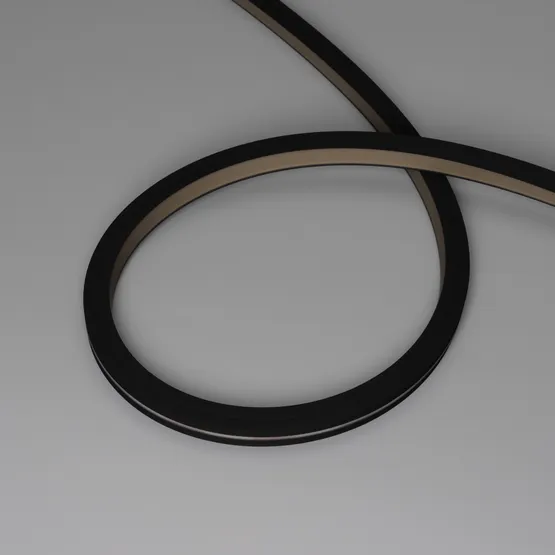 Фото #2 товара Светодиодная лента герметичная NOVA-TOP-BLACK-A120-16x15mm 24V Warm3000 (10 W/m, IP67, 2835, 5m, wire x2) (Arlight, Вывод боковой, 5 лет)
