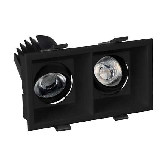Фото #3 товара Светильник MS-FLOW-BUILT-S157x85-2x6W Day4000 (BK, 55 deg, 230V) (Arlight, IP20 Металл, 5 лет)