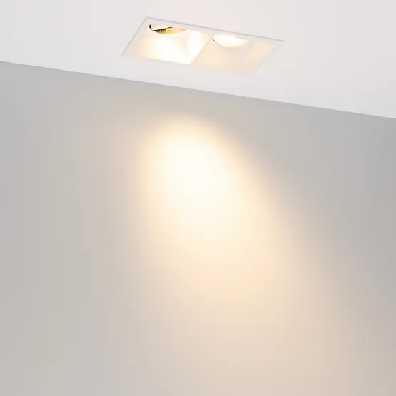 Фото #5 товара Светильник MS-FLOW-BUILT-S157x85-2x6W Warm3000 (WH, 38 deg, 230V) (Arlight, IP20 Металл, 5 лет)