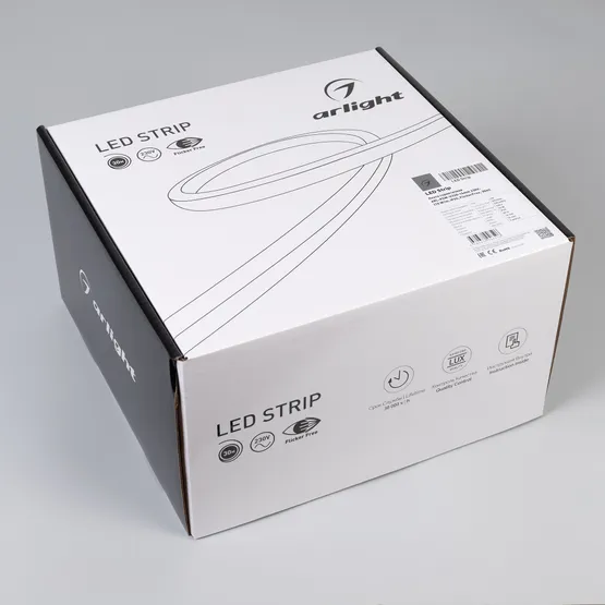 Фото #4 товара Светодиодная лента герметичная ARL-PSW-U320-16mm 230V Warm3000 (10 W/m, IP65, FlickerFree, 30m) (Arlight, -)