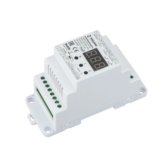 Фото товара INTELLIGENT ARLIGHT Релейный модуль SMART-702-82-2G-DRO-PS (230V, 2x8A, TUYA Wi-Fi, 2.4G) DIN-рейка (IARL, IP20 Пластик, 5 лет)