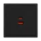 Минифото #2 товара ARL NOBE USB Розетка тип A+C софт-тач черный оникс SCT-MUAC-SFPL-FC-BK (65W, QC3) (Arlight, -)