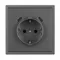 Минифото #4 товара Механизм розетки с USB зарядкой SCT-NOBE-MUCC-SFPL-GR (230V, 16A) (Arlight, -)