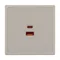 Минифото #4 товара ARL NOBE USB Розетка тип A+C софт-тач кашемир SCT-MUAC-SFPL-FC-CA (65W, QC3) (Arlight, -)