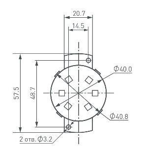  SOLEX-SPI-D40-6LED-24V RGB